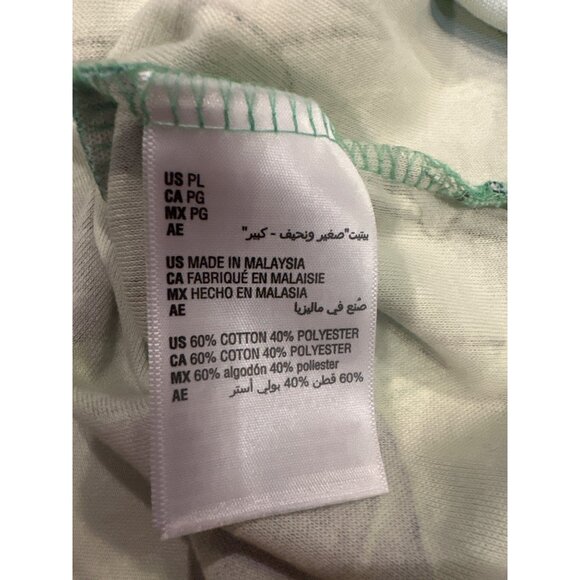 Style & Co Petite Tulip Menagerie Elbow-Sleeve Knit Top Tulip Green Large Petite - Picture 8 of 9